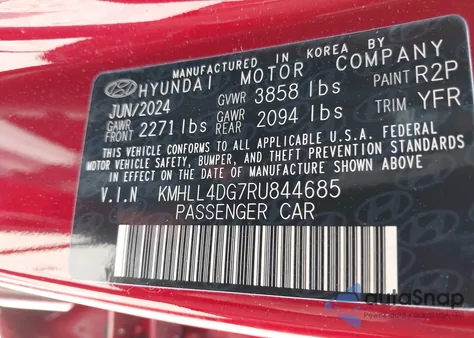 2024 Hyundai Elantra Se from USA, damaged, VIN KMHLL4DG7RU844685